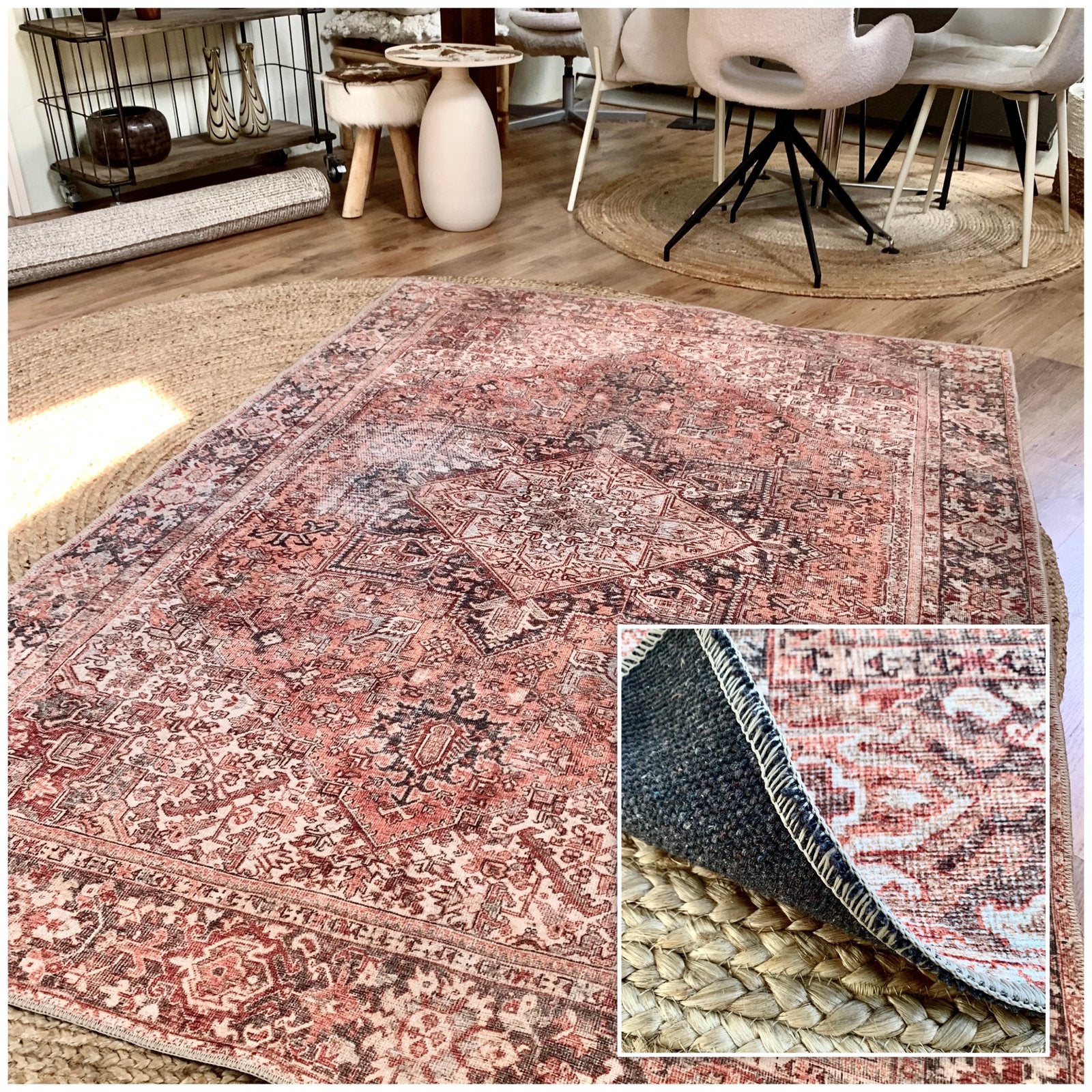 Kelim terra - luxe  vintage vloerkleed - fotoshoot, Ophalen, 150 tot 200 cm, 200 cm of meer, Rechthoekig