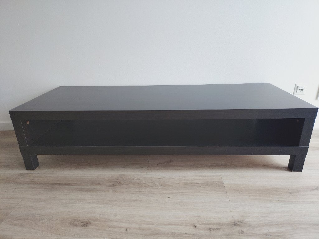 IKEA Lack TV Meubel Zwartbruin, 150x55x36 cm, Ophalen, Gebruikt, 50 tot 100 cm, Minder dan 100 cm
