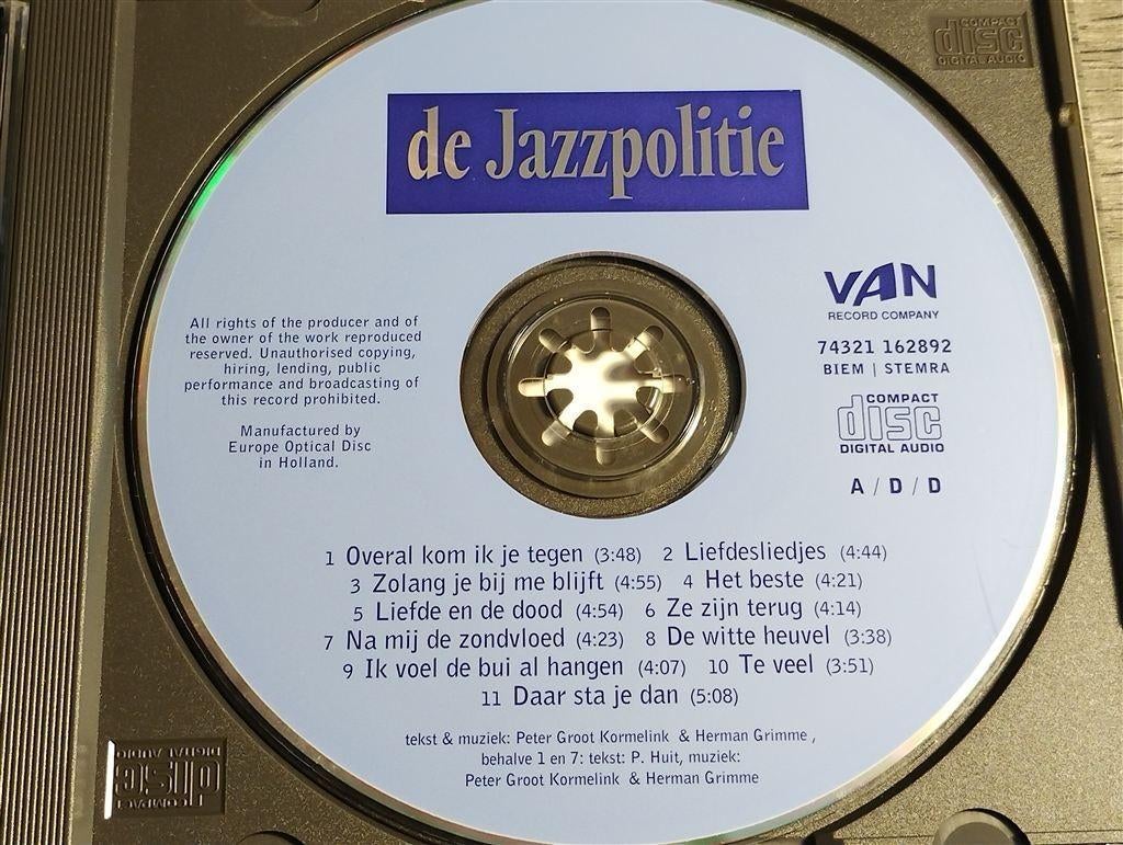 De Jazzpolitie - De Jazzpolitie, Ophalen of Verzenden, Zo goed als nieuw, Levenslied of Smartlap