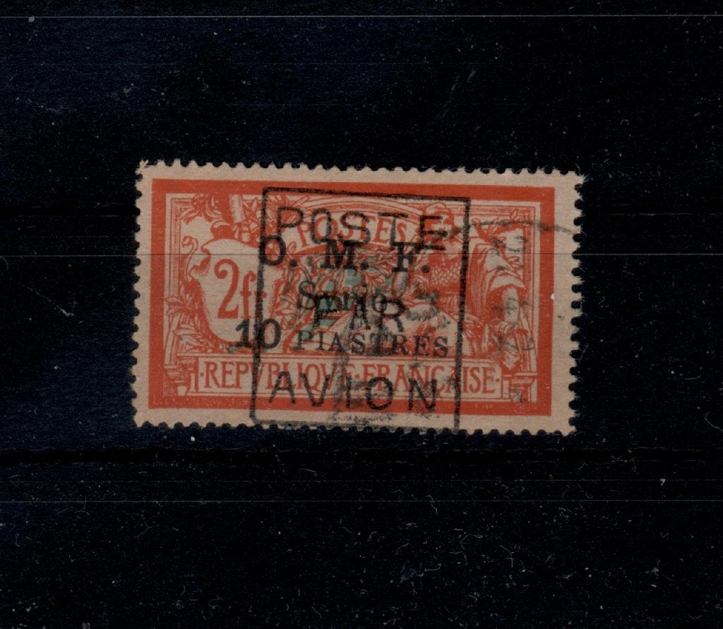 B33A) 1921 Franse bez Syrie Mi 172 €450 opdruk geen ga, Ophalen of Verzenden, Gestempeld