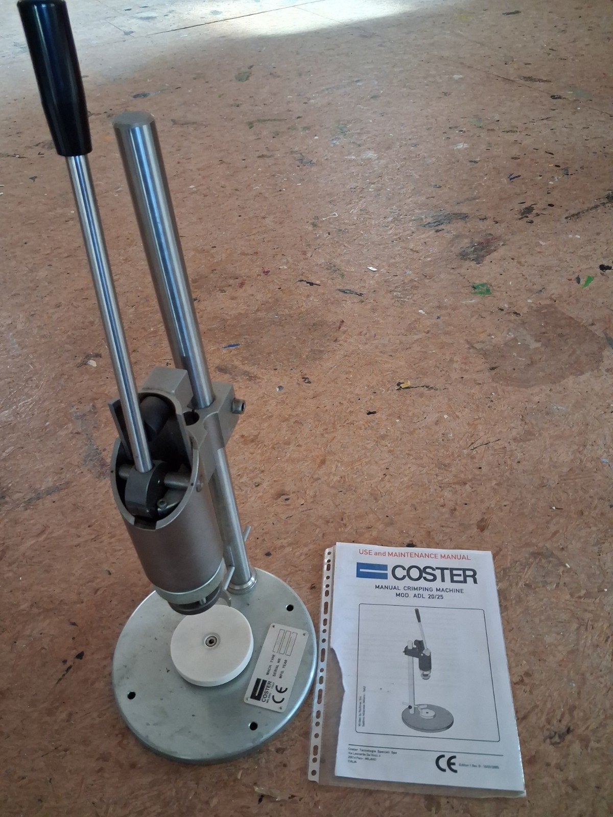 Coster ADL 20/25 Handmatige Krimpmachine, Ophalen