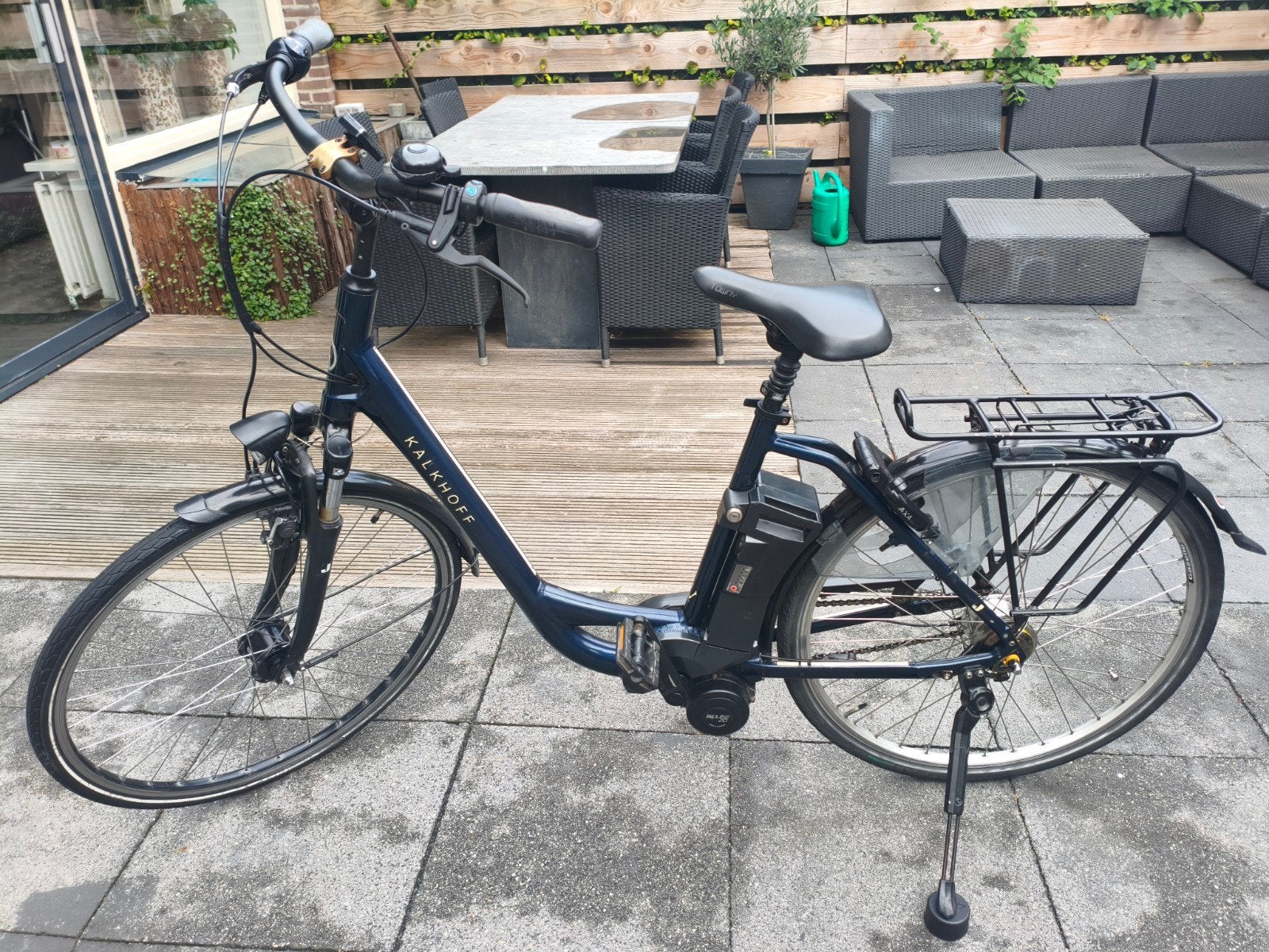Kalkhoff Agattu elektrische fiets - Blauw, 7000km, Ophalen of Verzenden, Gebruikt, 50 km per accu of meer, Overige merken