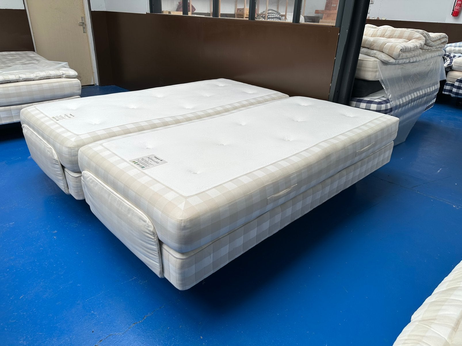 Hästens Elektrische Boxspring 210x220 cm – Enorme Korting, 210 cm, Tweepersoons, Ophalen of Verzenden, Zo goed als nieuw