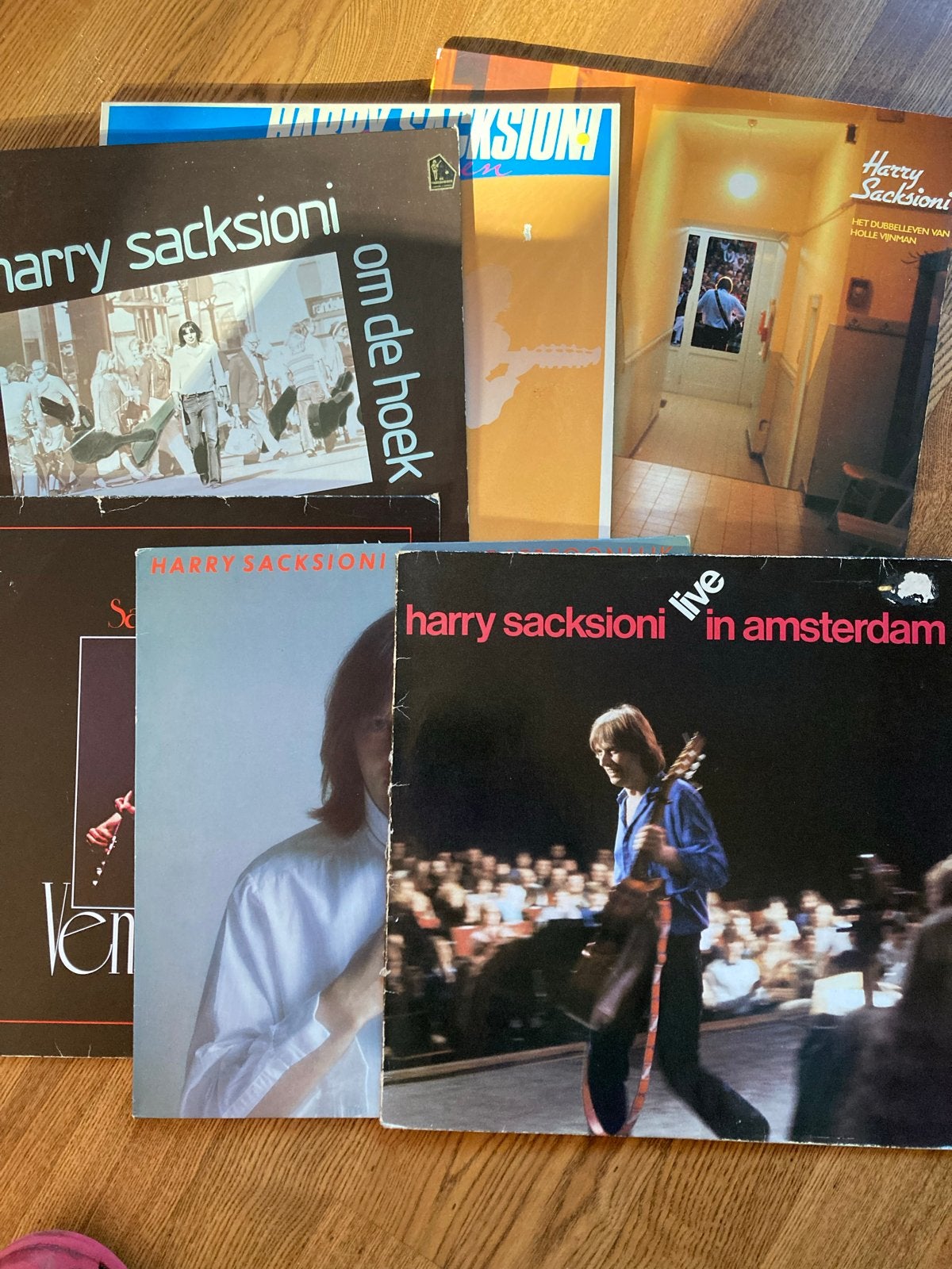 Harry Sacksioni LP's: Om de Hoek, Live in Amsterdam en meer, Cd's en Dvd's, LP, Gebruikt, Pop, Ophalen of Verzenden