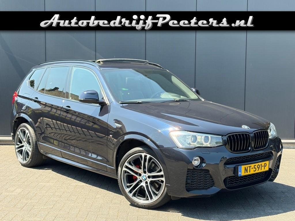 Bmw X3 xDrive20d M Sport Pano HUD Leder Xenon Camera Afn.Tre, Auto's, Automaat, Euro 6, 2000 kg, Zwart