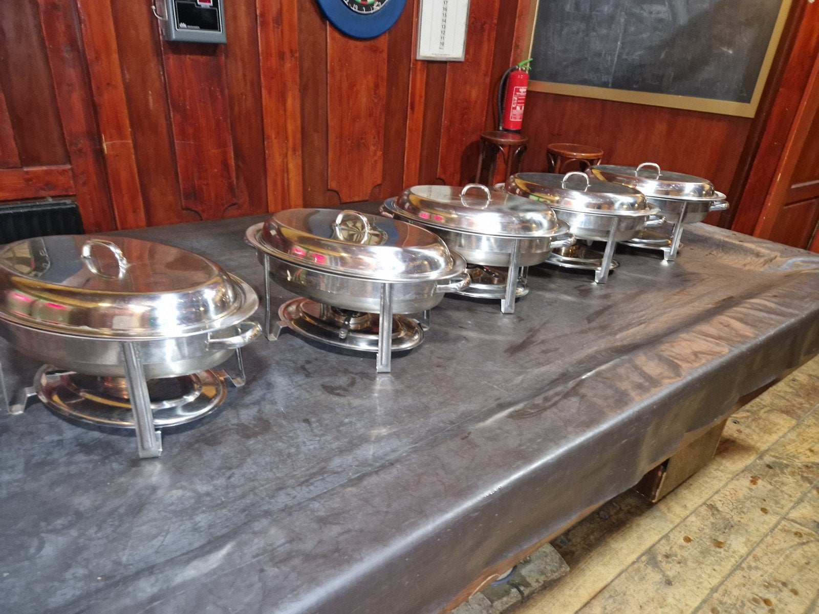 Chafing Dish Set - Ovale Warmhoudschalen (5 stuks), Ophalen, Gebruikt