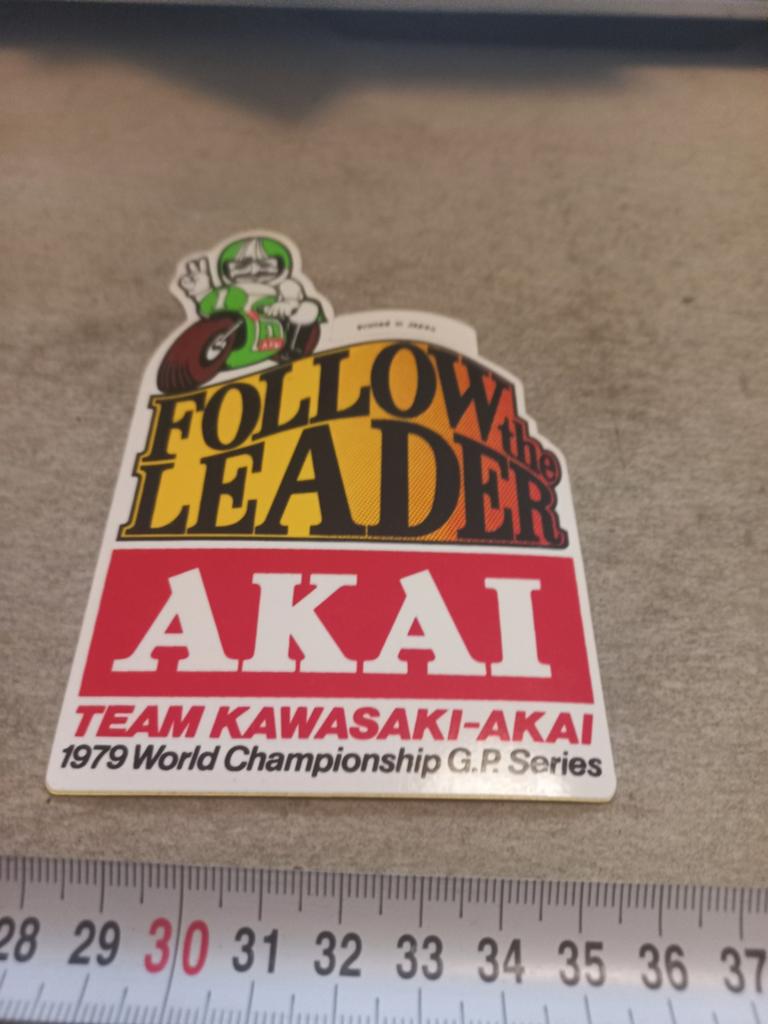 Follow the leaderakai team kawasaki akai 79 gp world champio, Ophalen of Verzenden, Zo goed als nieuw