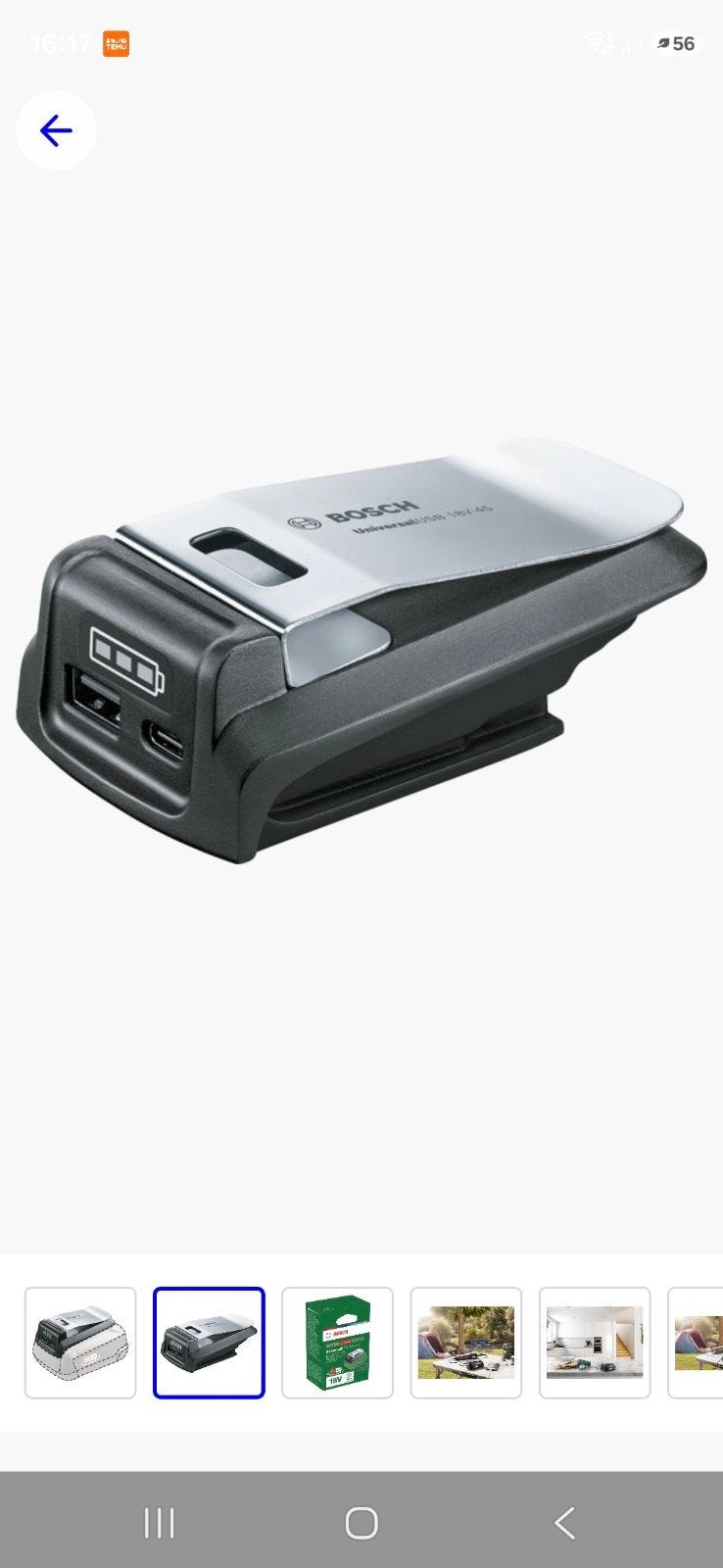 Bosch universal usb, Ophalen of Verzenden, Nieuw, Bosch