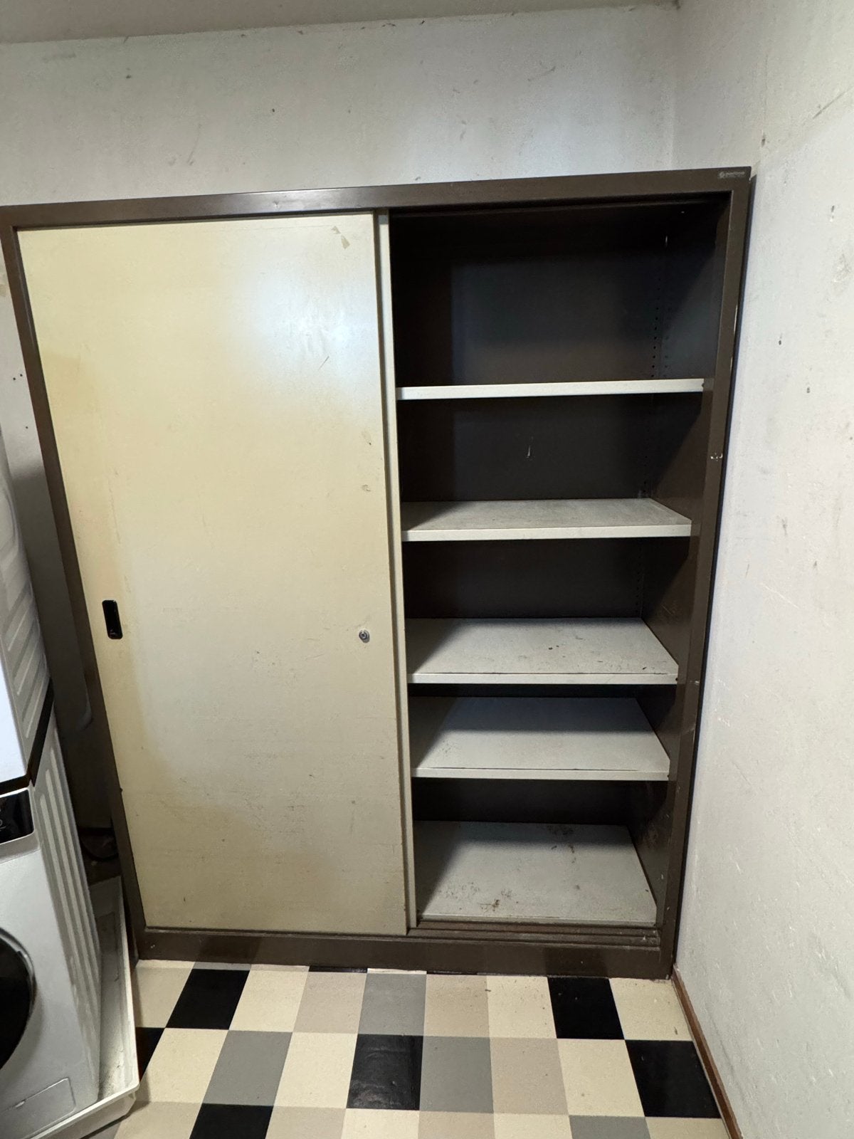 Gispen Kast - 195x150x50 cm - Vintage Archiefkast, Ophalen, Gebruikt
