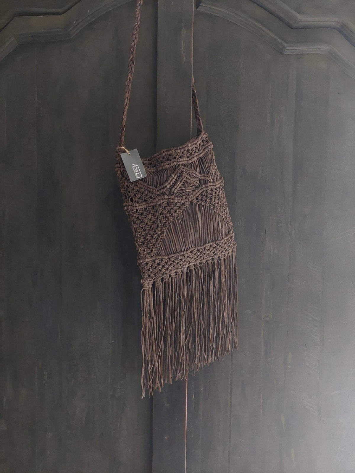 Stoere leren tas van Hoffz., Ophalen of Verzenden, Nieuw, Bruin, Overige typen