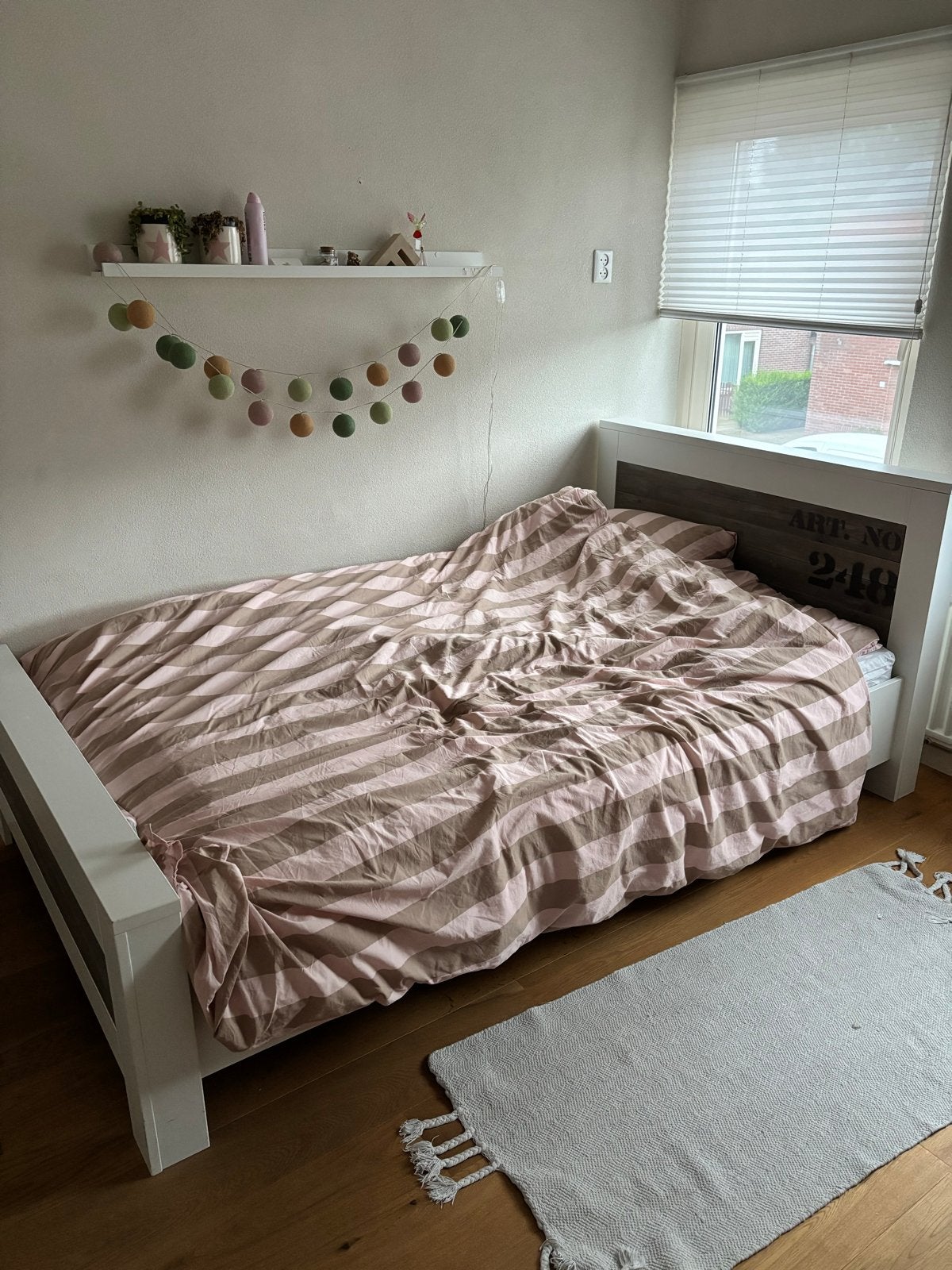 Stapelgoed twijfelaar & kast - in 1 koop!, Gebruikt, 90 cm, Eenpersoons, Wit
