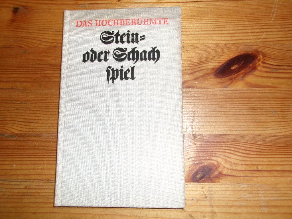 Das hochberuhmte stein- oder schachspiel, Ophalen of Verzenden, Gelezen, Denksport