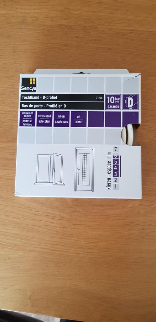 Tochtband sencys, Overige materialen, 4 tot 8 cm, Ophalen of Verzenden, Zo goed als nieuw