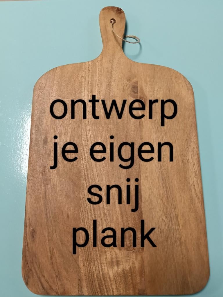 Ontwerp je eigen snijplank - 44,5x25 cm, Ophalen of Verzenden, Nieuw
