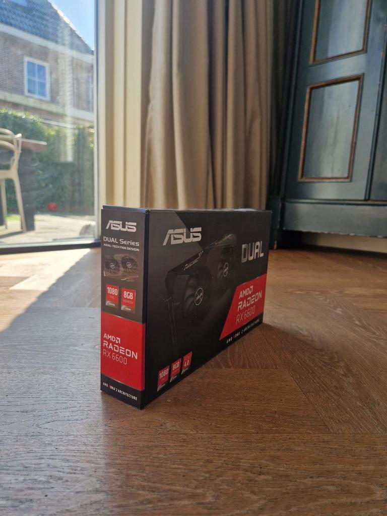 ASUS Dual AMD Radeon RX 6600 8GB Videokaart, GDDR6, PCI-Express 4, Ophalen of Verzenden, Zo goed als nieuw