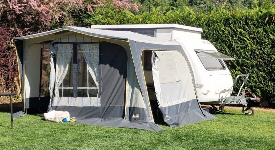 Rapido club 32 hefdek met voortent, mover, fietsenrek, Caravans en Kamperen, Particulier, Hefdak, Rapido