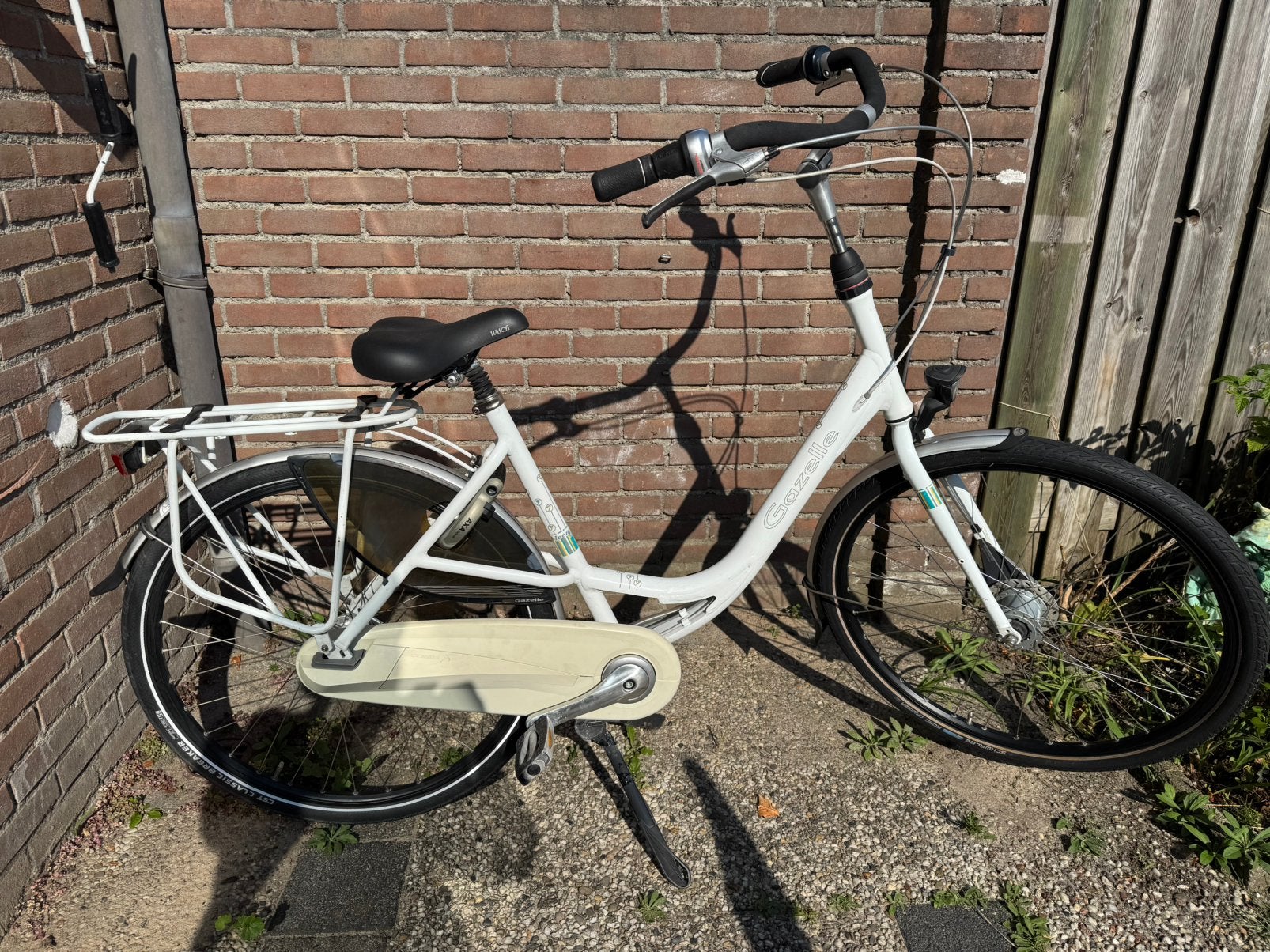 Mooie witte Gazelle Bloom moederfiets, Ophalen, 53 tot 56 cm, Versnellingen, Gazelle