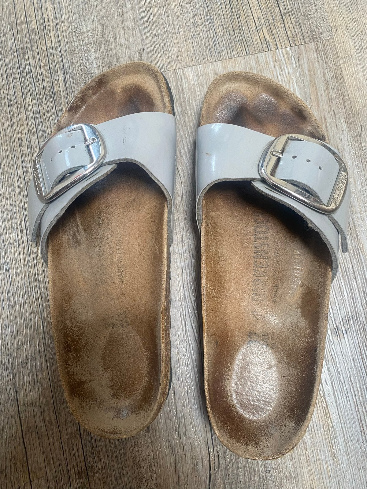 Birkenstock madrid big buckle slippers maat 37, Ophalen of Verzenden, Gedragen, Overige kleuren, Slippers