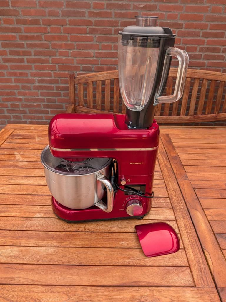 Silvercrest keukenmachine met weegschaal en blender, Ophalen of Verzenden, Zo goed als nieuw, Vaatwasserbestendig, 3 snelheden of meer