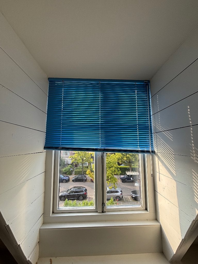 Luxaflex licht blauw, Huis en Inrichting, Luxaflex, Ophalen, Gebruikt, Blauw