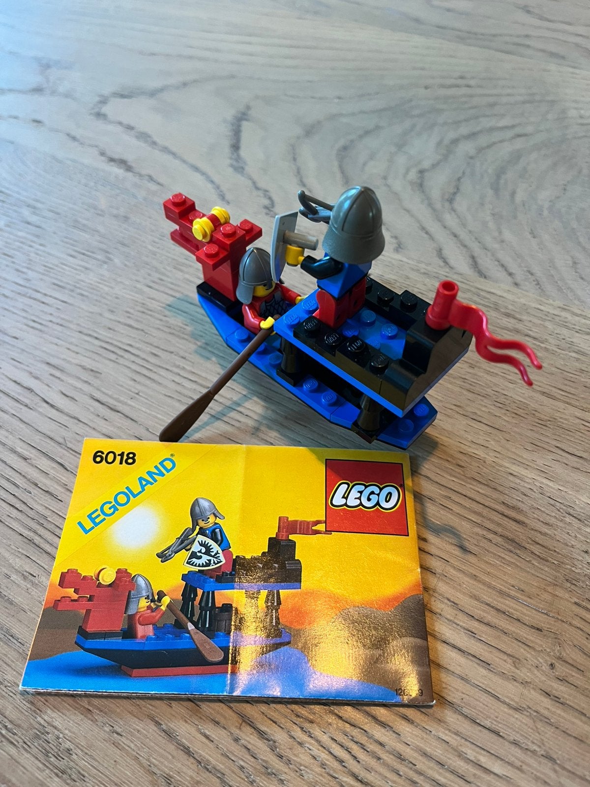 LEGO 6018 Battle Dragon - Castle vintage classic compleet, Gebruikt, Lego, Ophalen of Verzenden, Castle