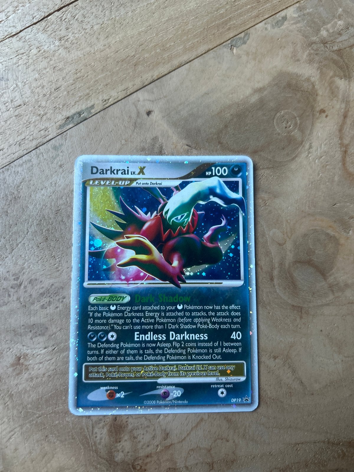 Darkrai LV.X Pokémon kaart - Zo goed als nieuw, Ophalen of Verzenden, Zo goed als nieuw, Losse kaart, Foil