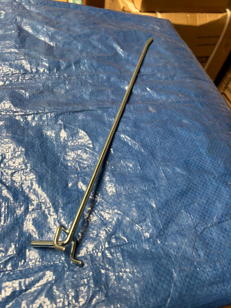 Tegometall enkele wandhaken perfo 40 cm zware uitvoering., Ophalen, Zo goed als nieuw