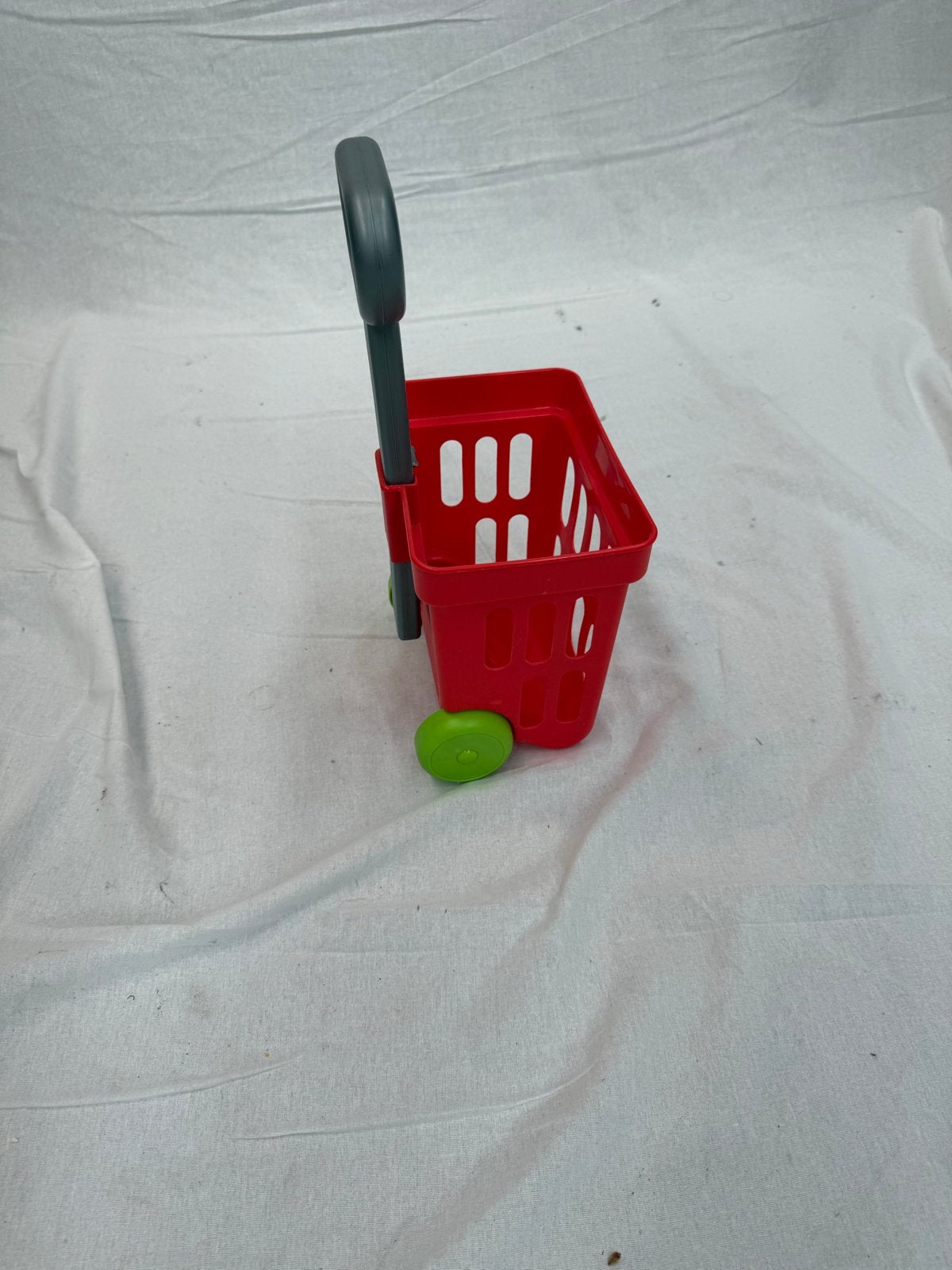 Speelgoed boodschappenwagentje rood met groen, Kinderen en Baby's, Ophalen of Verzenden, Zo goed als nieuw, Jongen of Meisje