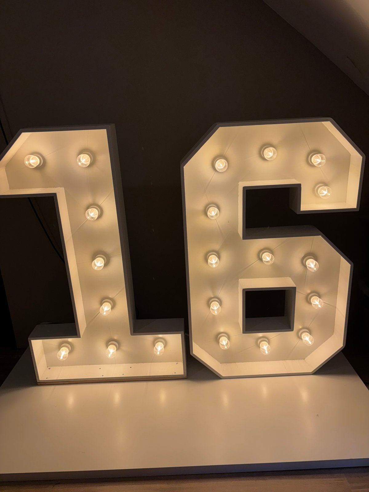 Lichtcijfers 100cm, Hobby en Vrije tijd, Ophalen, Zo goed als nieuw