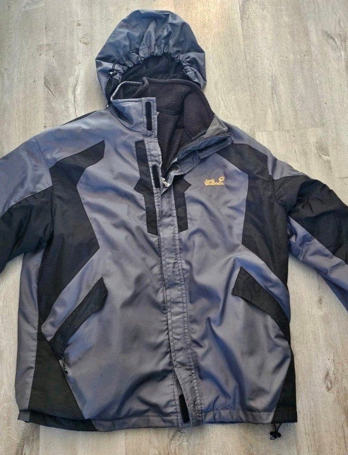 winterjas Jack Wolfskin outdoor jas in maat 3XL xxxl, Kleding | Heren, Ophalen of Verzenden, Grijs, Jack Wolfskin, Jas of Mantel