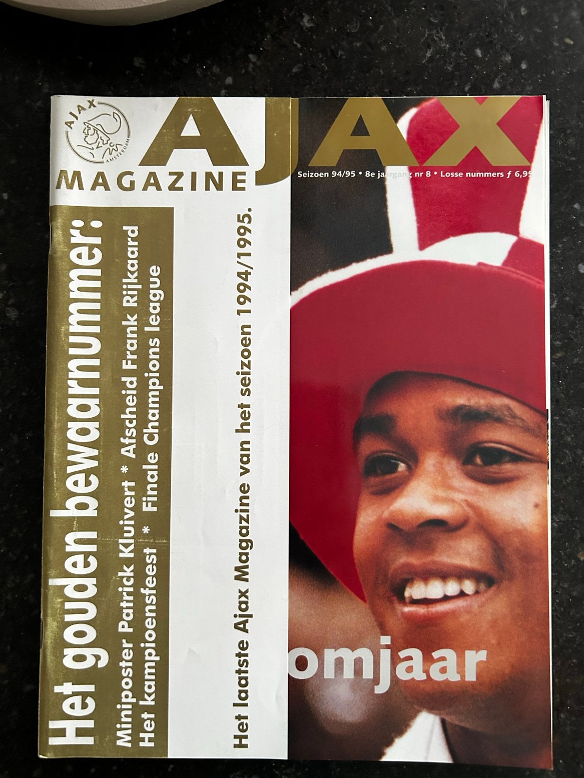 Ajax Magazine Seizoen 94/95 - Gouden Bewaarnummer, Ophalen of Verzenden, Gelezen, Sport en Vrije tijd