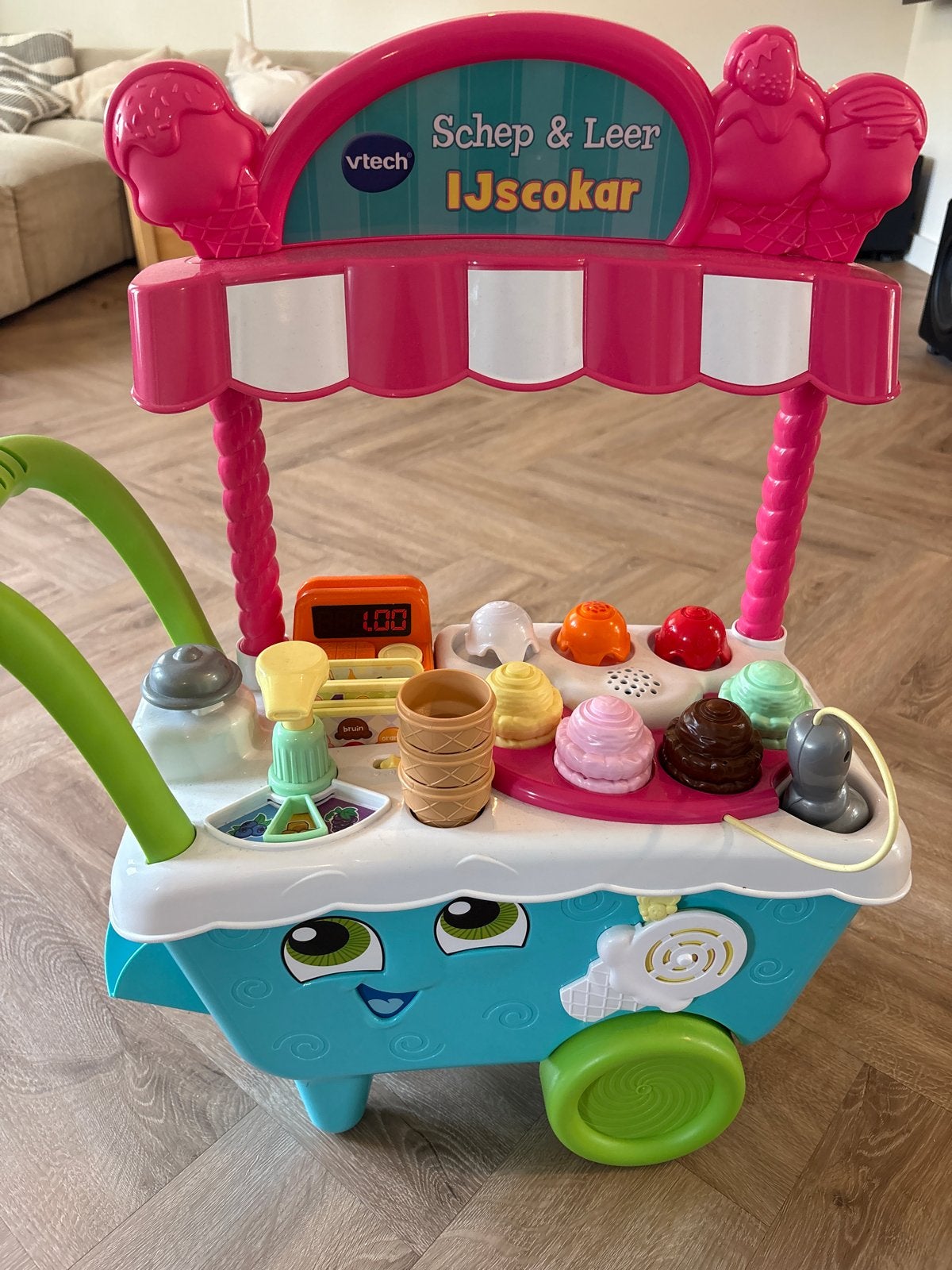 VTech Schep & Leer IJscokar - Interactief Speelgoed, Ophalen of Verzenden, Zo goed als nieuw, Jongen of Meisje