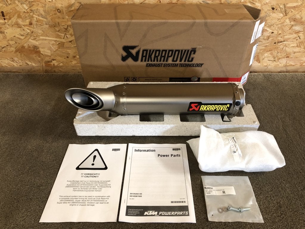 Akrapovic uitlaat demper KTM 1190 RC8R RC8 R RC8-R 2010-2015, Verzenden, KTM, Stallhofnerstraße 3, Betriebsgebiet Süd, Mattighofen, Oberösterreich, 5230, AT