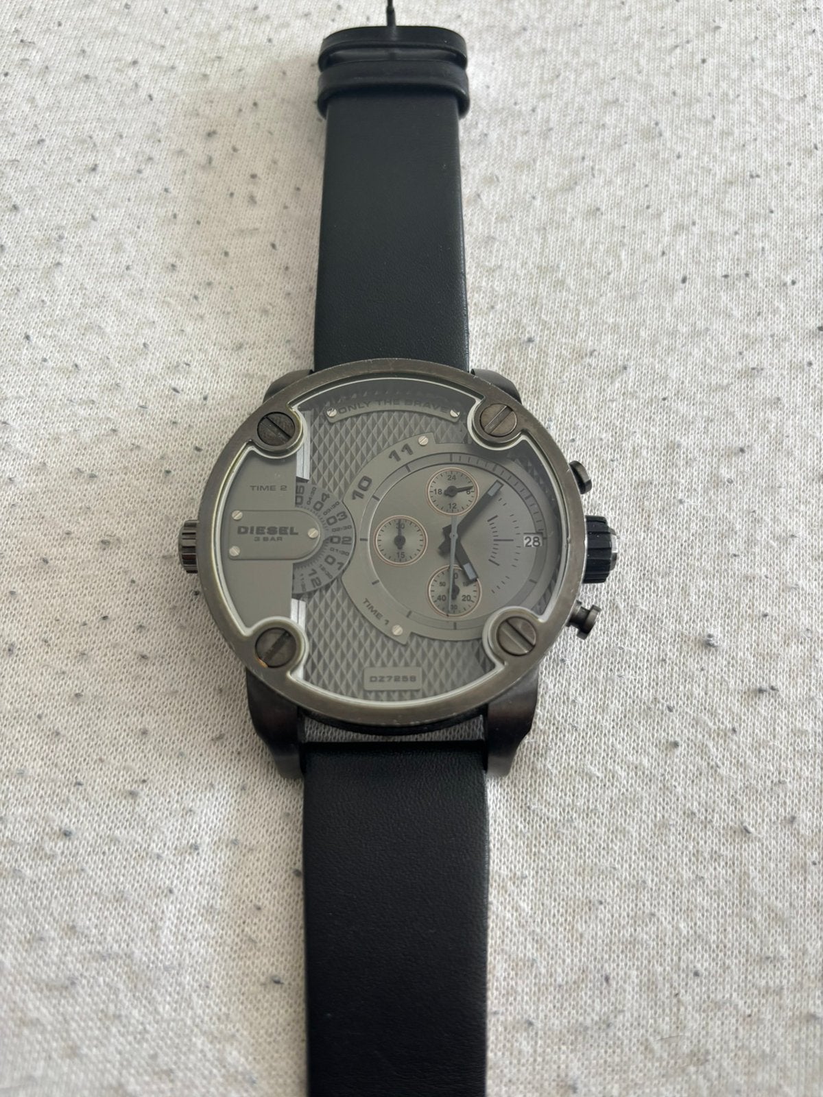 Diesel horloge heren, Ophalen of Verzenden, Gebruikt, Leer, Overige merken