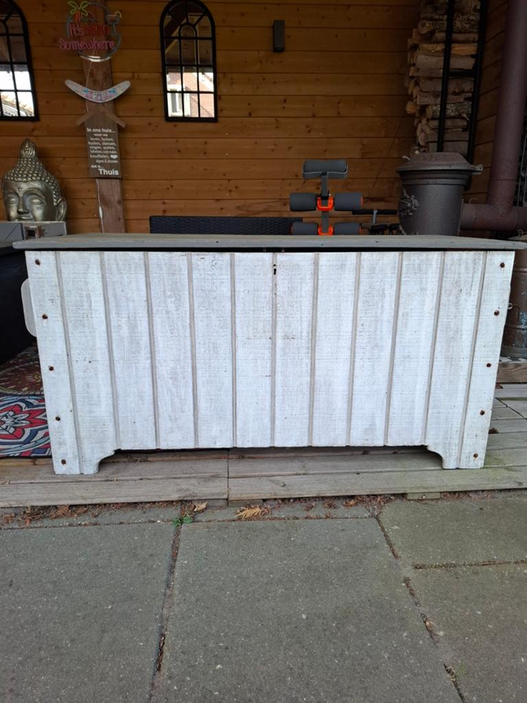 Decoratieve houten kist / opbergkist, Huis en Inrichting, Woonaccessoires | Kisten, Ophalen, Gebruikt, 100 tot 150 cm, 50 tot 75 cm