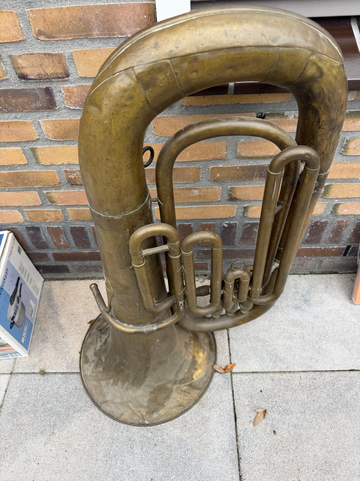 Antieke Sousafoon Tuba F. & L. De Gadt Gebroeders Lier, Muziek en Instrumenten, Ophalen of Verzenden, Gebruikt, Overige typen