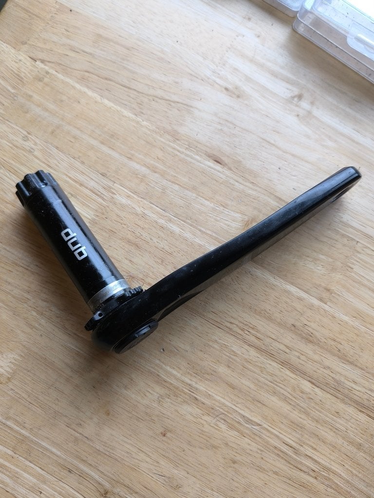 SRAM Rival DUB powermeter crankarm, Crankstel of Pedalen, Gebruikt, Gravelbike, Ophalen of Verzenden
