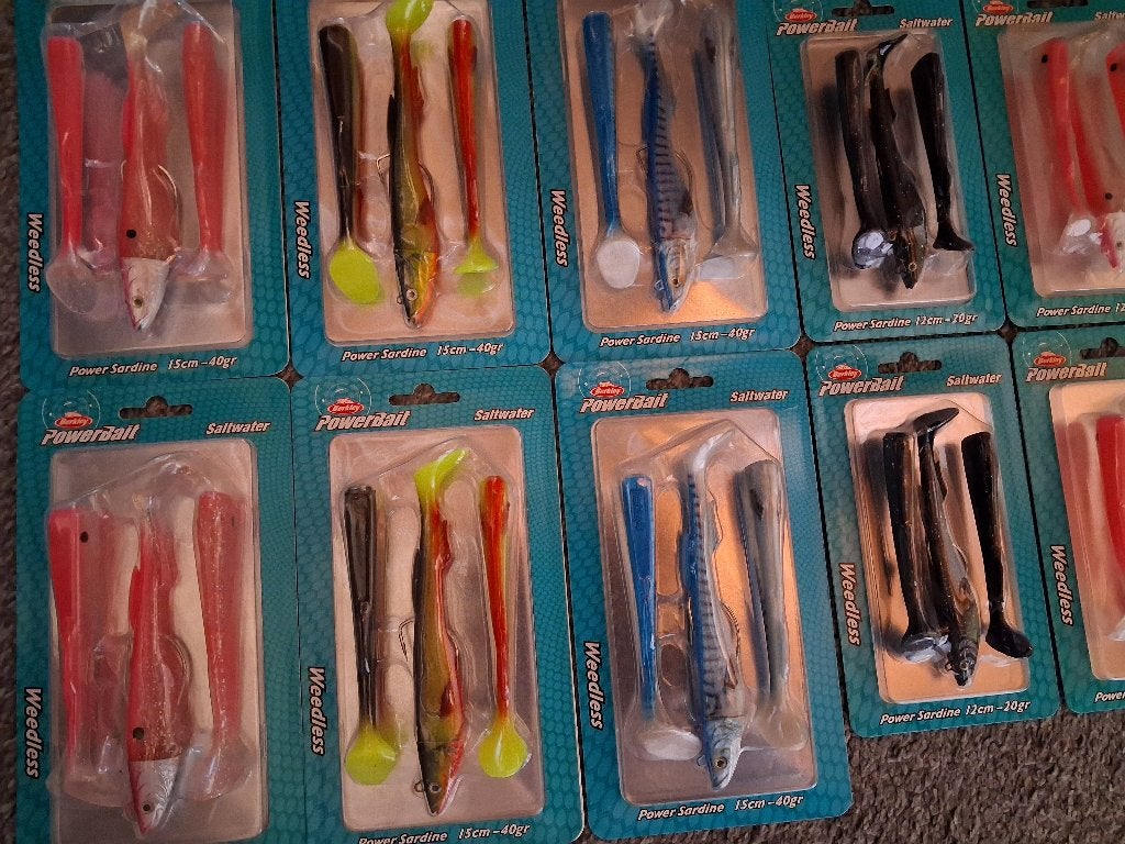 12 verpakkingen Berkley Power Sardine Weedless...Nieuw!, Tinstraat, Overige typen, Nieuw, Ophalen of Verzenden