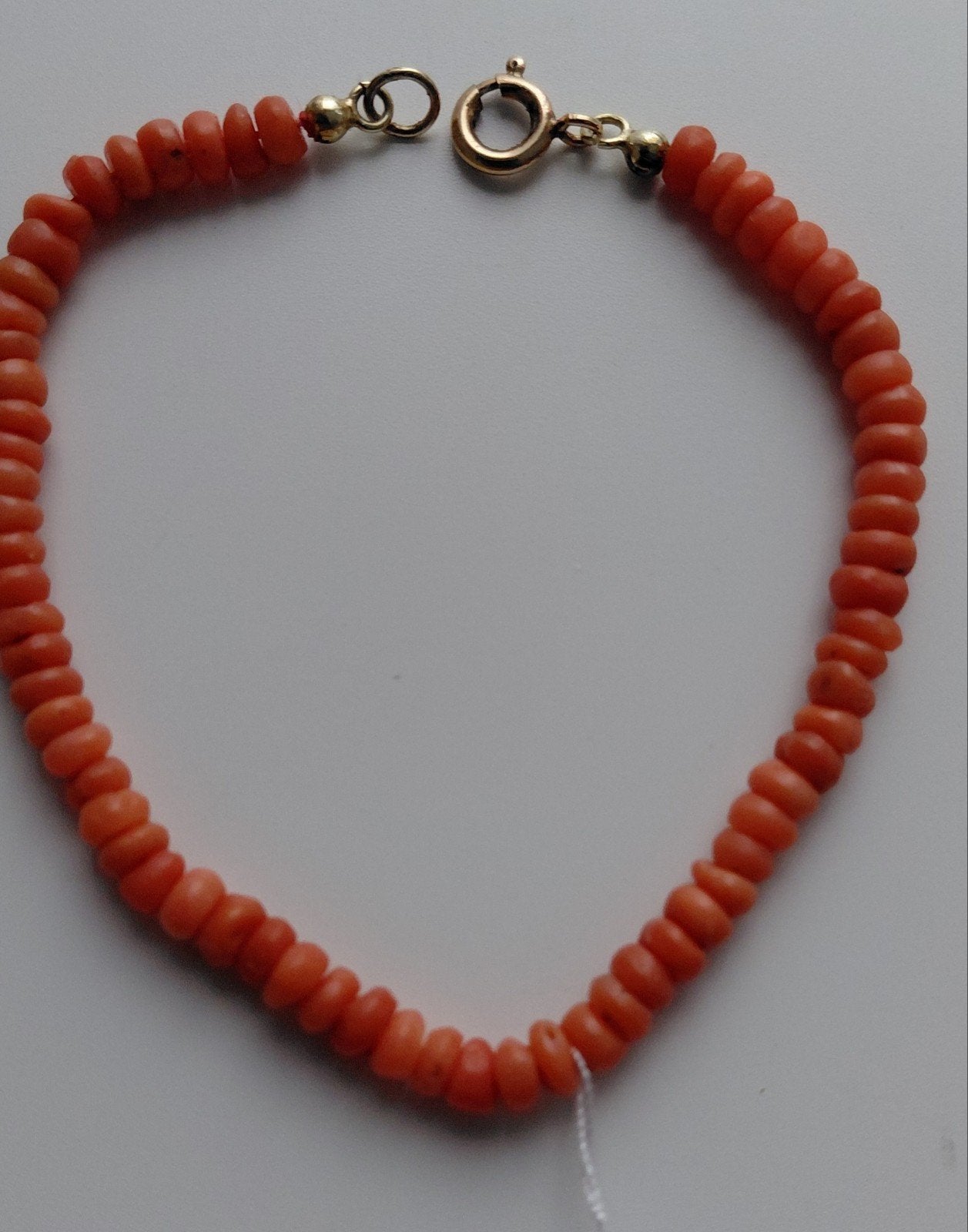 antiek armband bloedkoraal 17 cm, Sieraden, Tassen en Uiterlijk, Verzenden