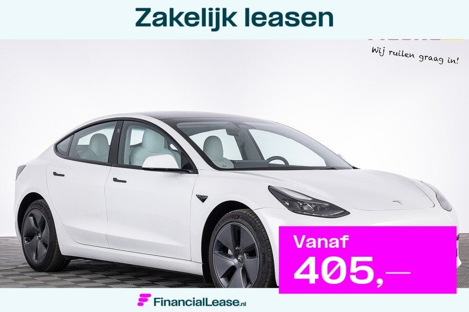 Tesla Model 3 Standard RWD Plus 60 kWh *SOH 94.7%* WIT LEDER, Automaat, 12 maanden, Gebruikt, Euro 6