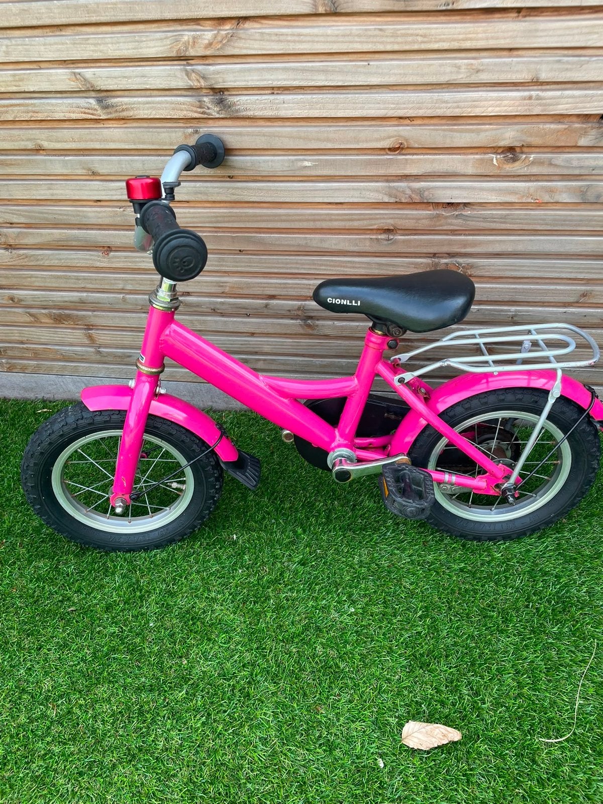 Roze kinderfiets Cionlli 12.5 inch, Fietsen en Brommers, Fietsen | Kinderfietsjes, Ophalen, Gebruikt, Minder dan 16 inch
