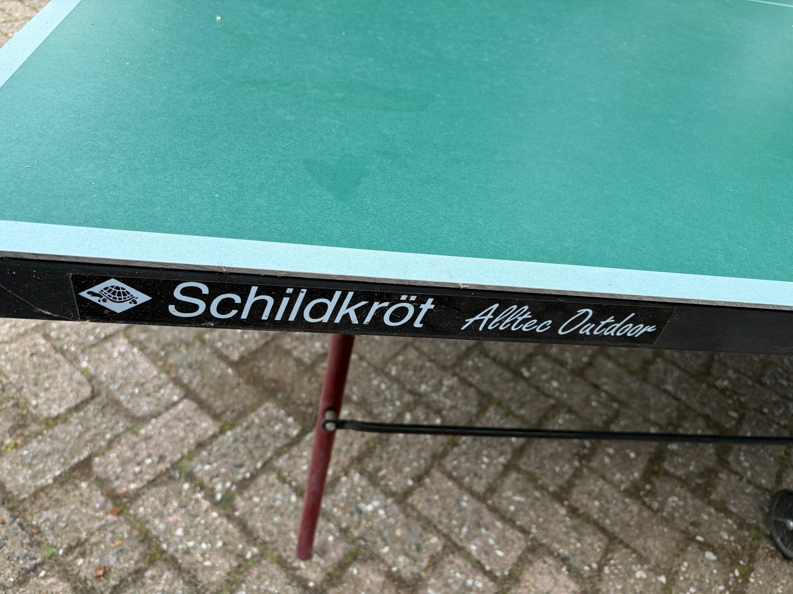 Schildkröt Alltec Outdoor Tafeltennistafel, Sport en Fitness, Tafeltennis, Ophalen, Gebruikt, Tafel Outdoor, Inklapbaar