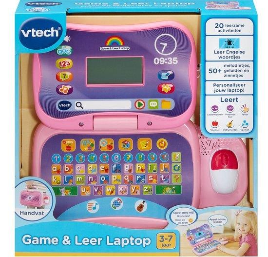 VTech Game & Leer Laptop roze - Leercomputer-laptop, Nieuw, Ophalen of Verzenden, Www.loods56.nl, X