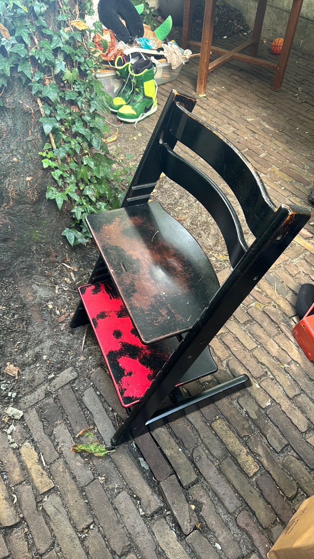 Tripp trapp, Ophalen, Zo goed als nieuw, Meegroeistoel