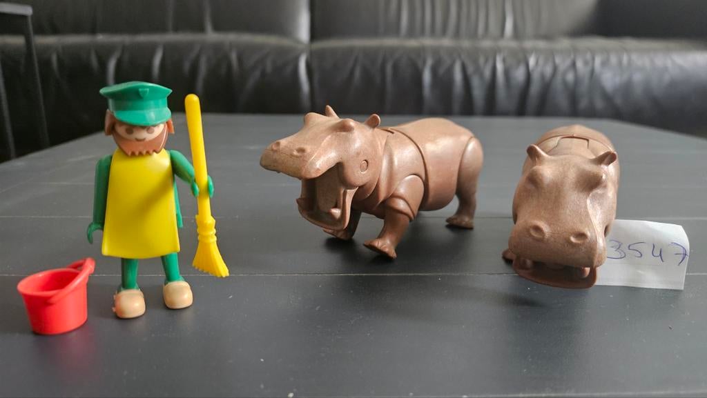 Playmobil nijlpaarden verzorger, Kinderen en Baby's, Speelgoed | Playmobil, Ophalen of Verzenden, Zo goed als nieuw
