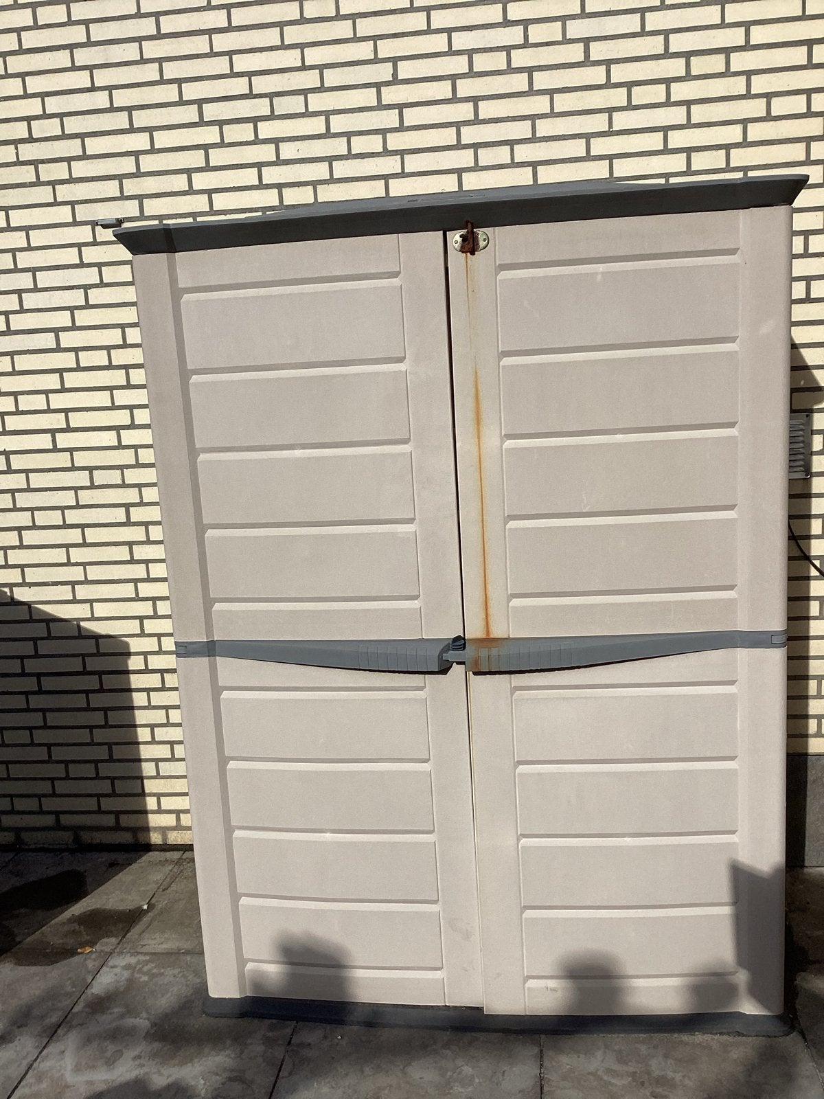 Multifunctionele Tuinkast voor Gereedschap en Kussens, Ophalen, Gebruikt, Kunststof, Overige typen