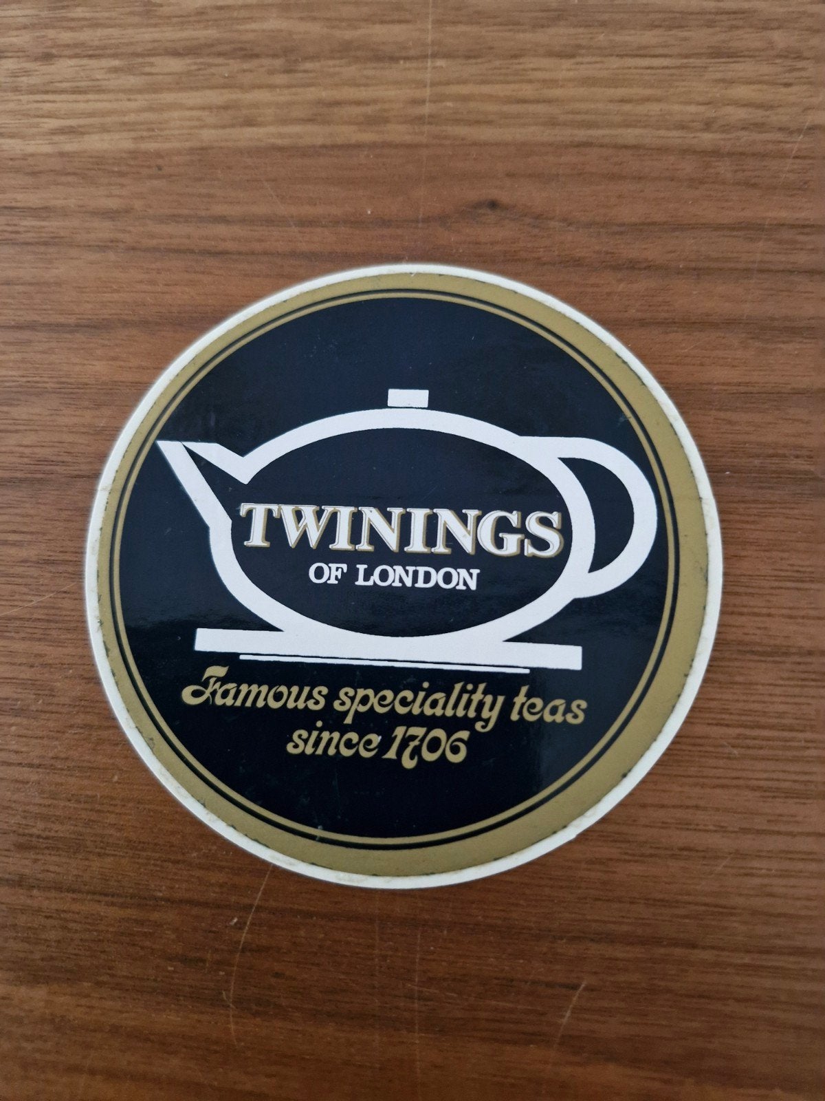 11730 Twinings of London sticker - Famous speciality teas, Ophalen of Verzenden