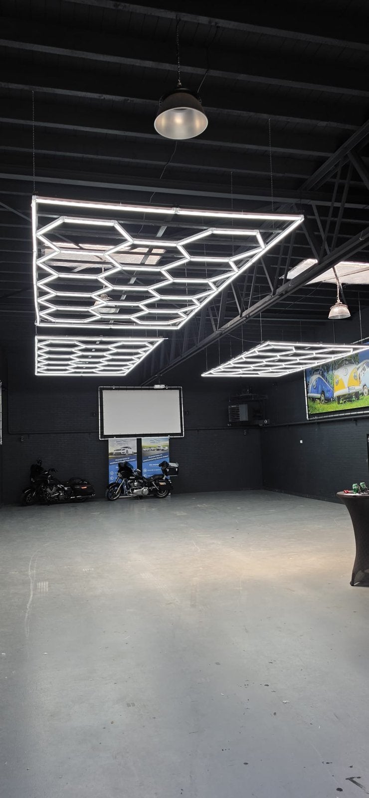 Led hexagon verlichting voor poets garage werkplaats gym ed, Ophalen, Kunststof, Nieuw, Led