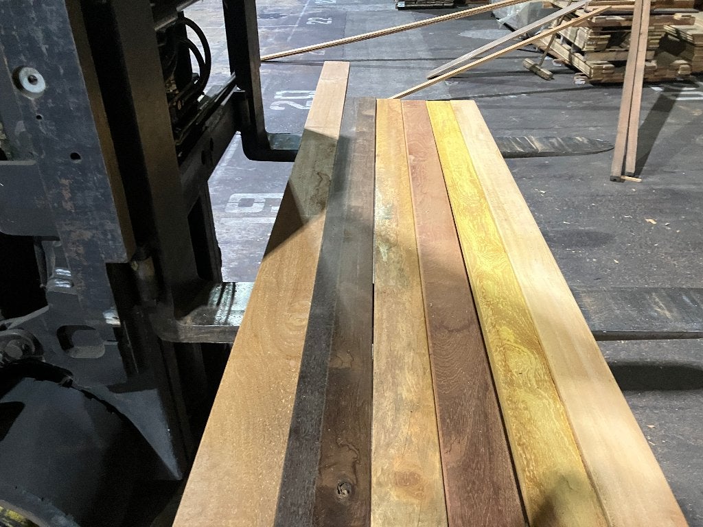 Hardhout-regels-balken-planken-38x120-125 en 45x90 mm, Ophalen, Nieuw, Hardhout, 250 cm of meer