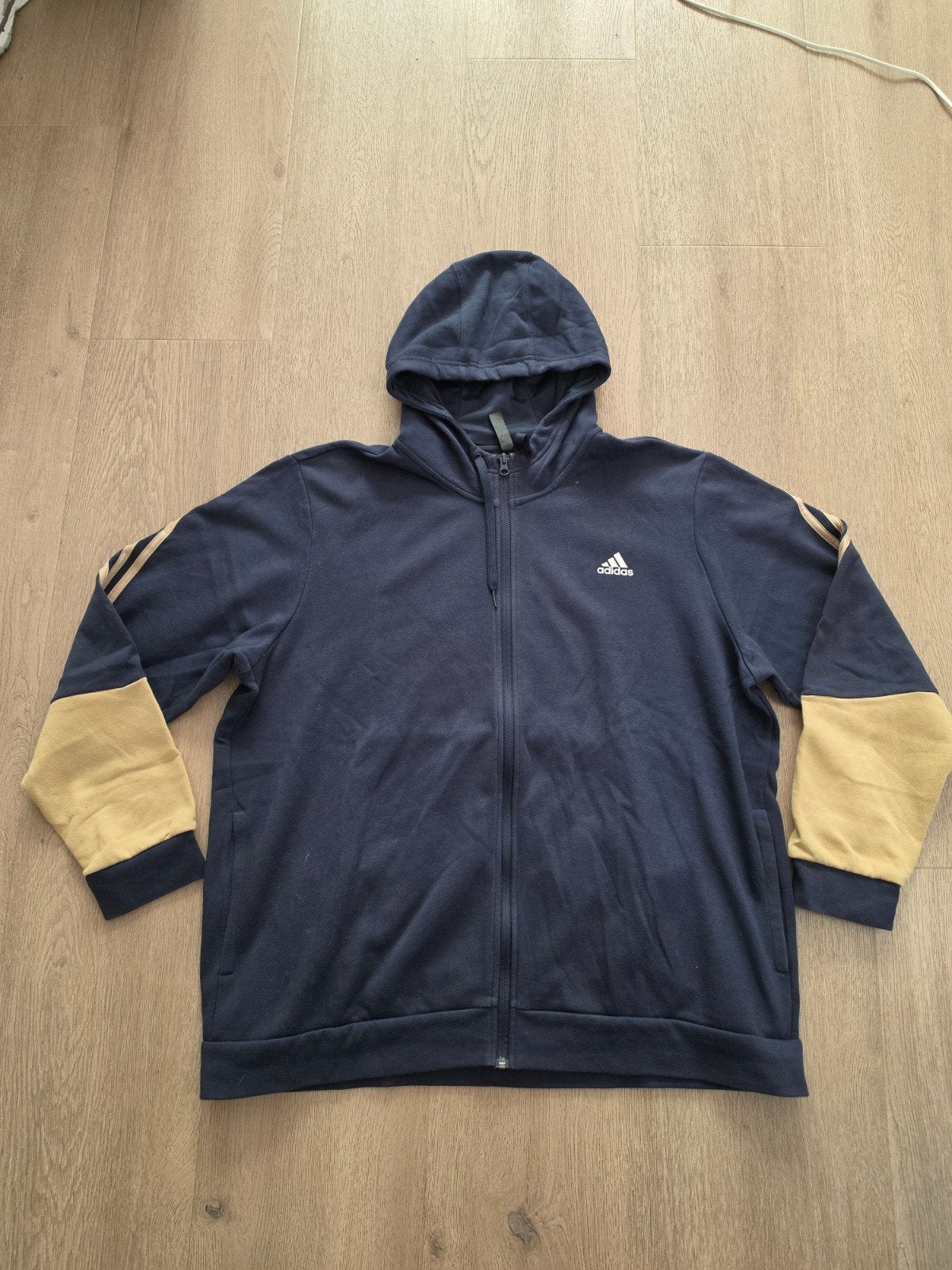 Donkerblauw Adidas vest maat XXL, Ophalen of Verzenden, Zo goed als nieuw, Overige maten, Blauw